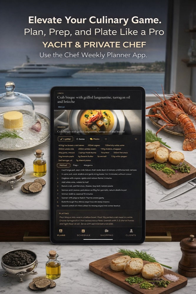 The Chef Weekly Planner app